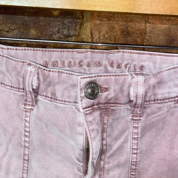 American Eagle Outfitters Mauve Pink Purple Hi-Rise Jeggings Women's Size 10 - Picture 4 of 8